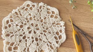 ドイリー 869 ✿︎大きめドイリー✿︎ 新しいドイリーの編み図公開しました！｜レース編み・かぎ針編み